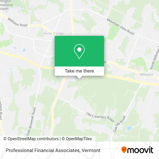 Professional Financial Associates map