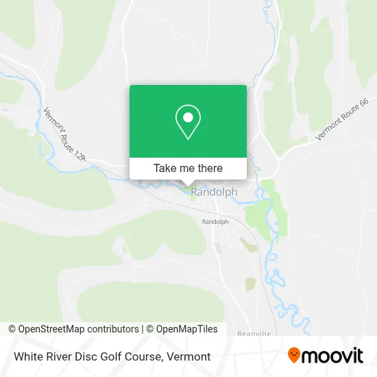 White River Disc Golf Course map