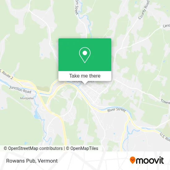 Rowans Pub map