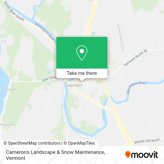 Cameron's Landscape & Snow Maintenance map