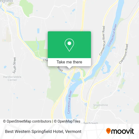 Best Western Springfield Hotel map