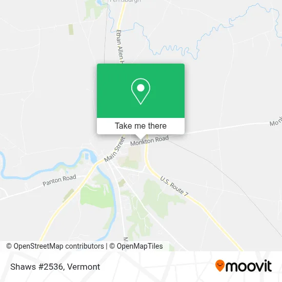 Shaws #2536 map