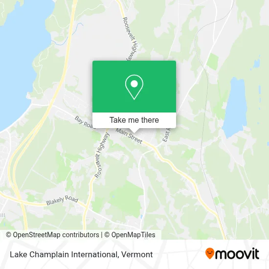Lake Champlain International map