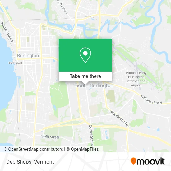 Deb Shops map