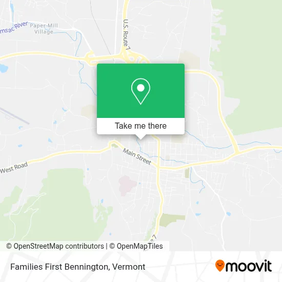 Families First Bennington map