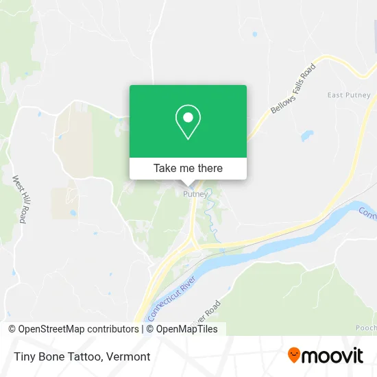 Tiny Bone Tattoo map