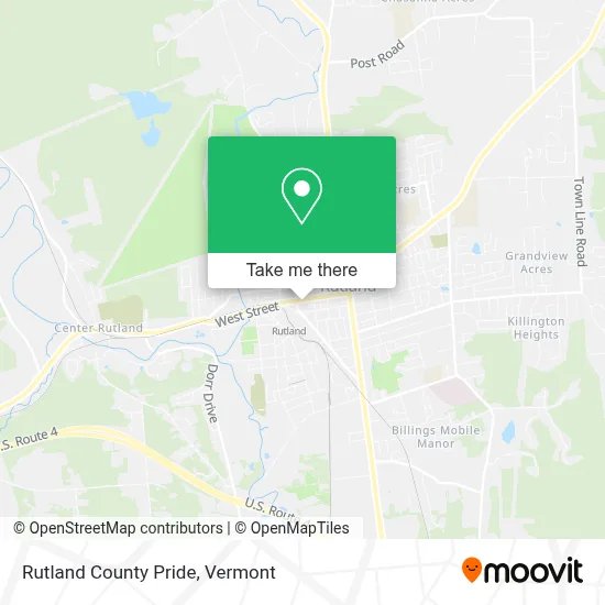 Rutland County Pride map