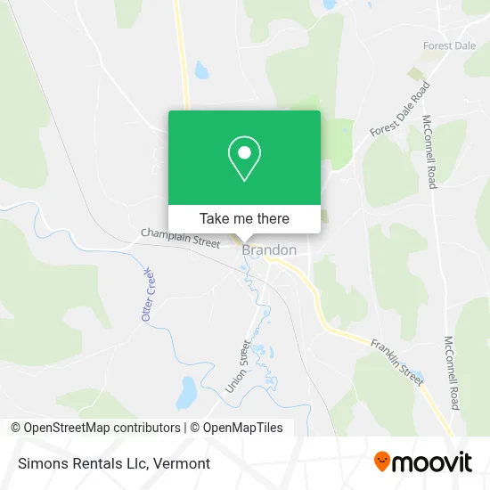 Simons Rentals Llc map