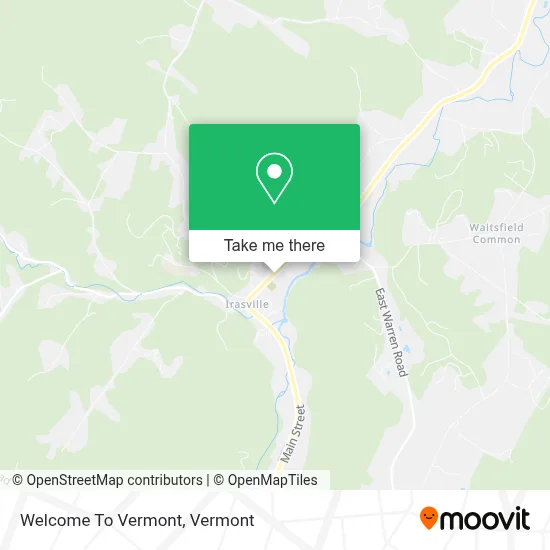 Welcome To Vermont map