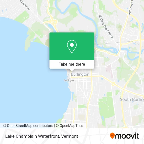 Lake Champlain Waterfront map