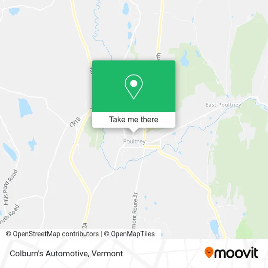 Colburn's Automotive map