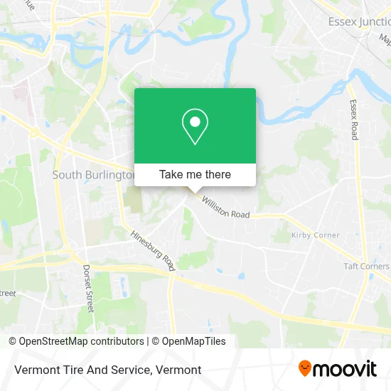 Vermont Tire And Service map