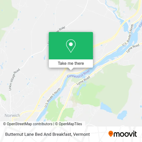 Butternut Lane Bed And Breakfast map