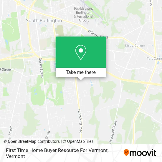 First Time Home Buyer Resource For Vermont map