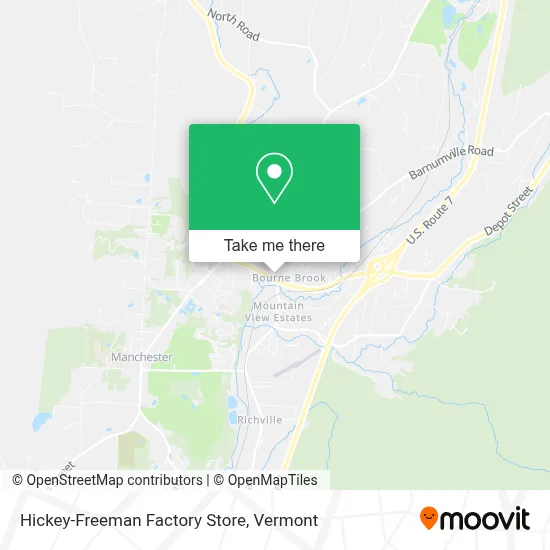 Hickey-Freeman Factory Store map
