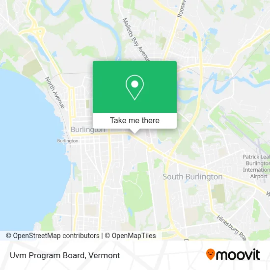 Uvm Program Board map