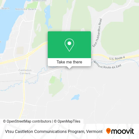 Vtsu Castleton Communications Program map