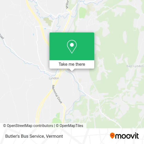 Butler's Bus Service map