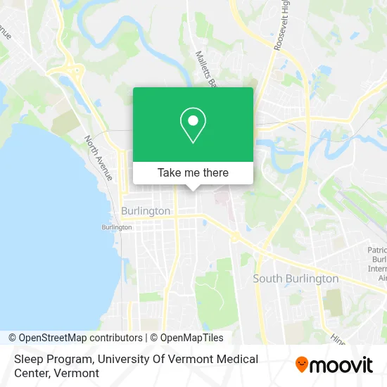 Sleep Program, University Of Vermont Medical Center map