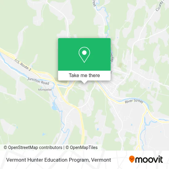 Vermont Hunter Education Program map