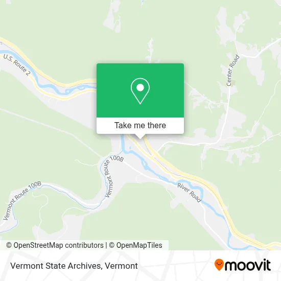 Vermont State Archives map