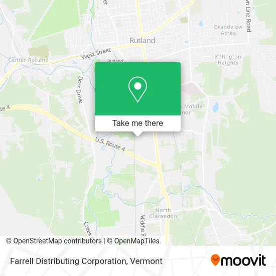 Farrell Distributing Corporation map