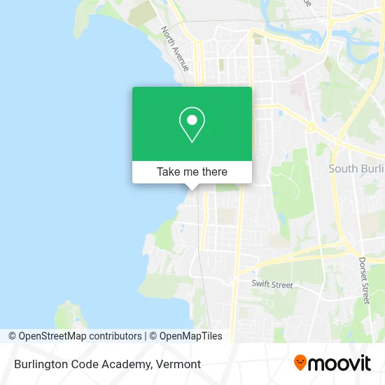 Burlington Code Academy map
