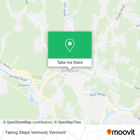 Taking Steps Vermont map