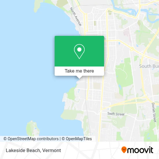 Lakeside Beach map