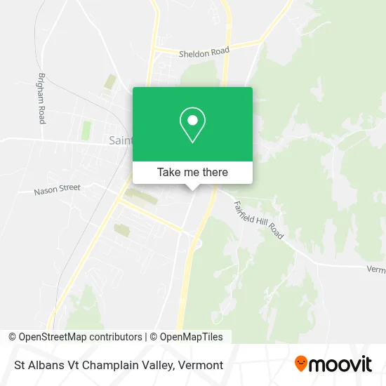St Albans Vt Champlain Valley map