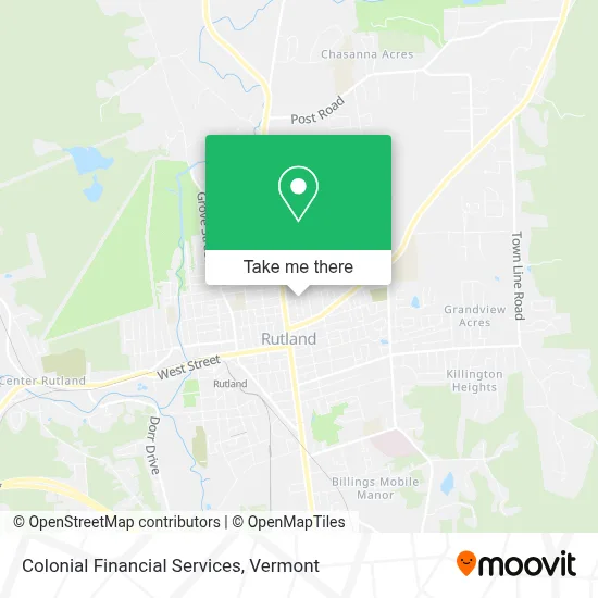 Colonial Financial Services map