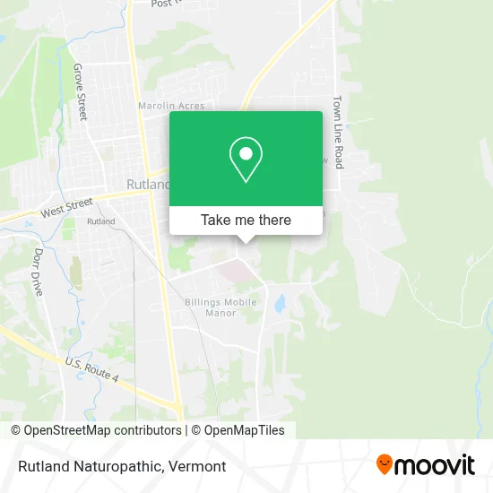 Rutland Naturopathic map