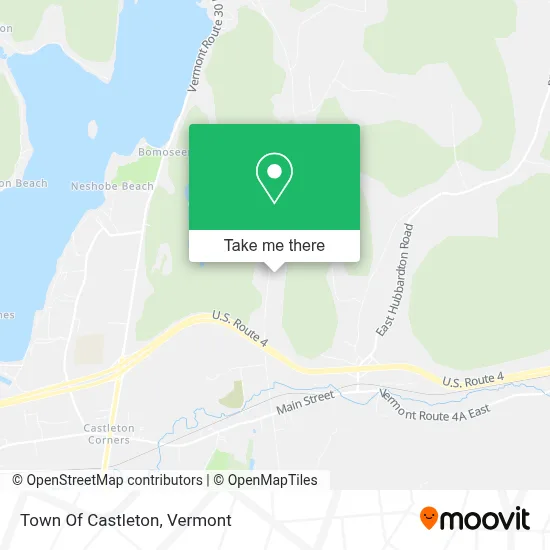Town Of Castleton map