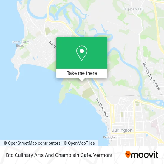 Btc Culinary Arts And Champlain Cafe map