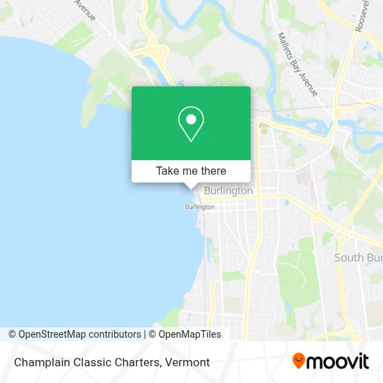 Champlain Classic Charters map