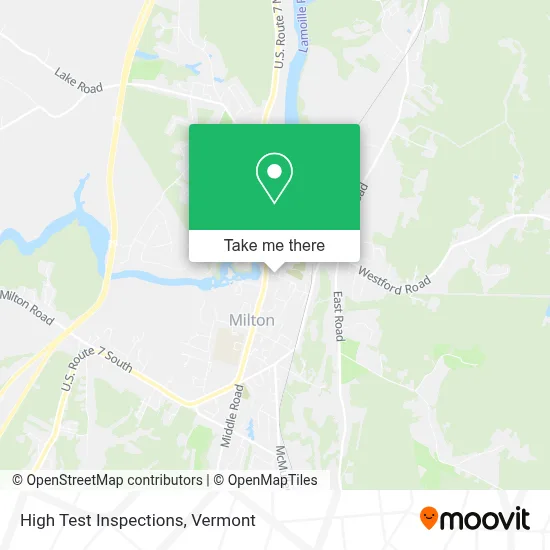 High Test Inspections map