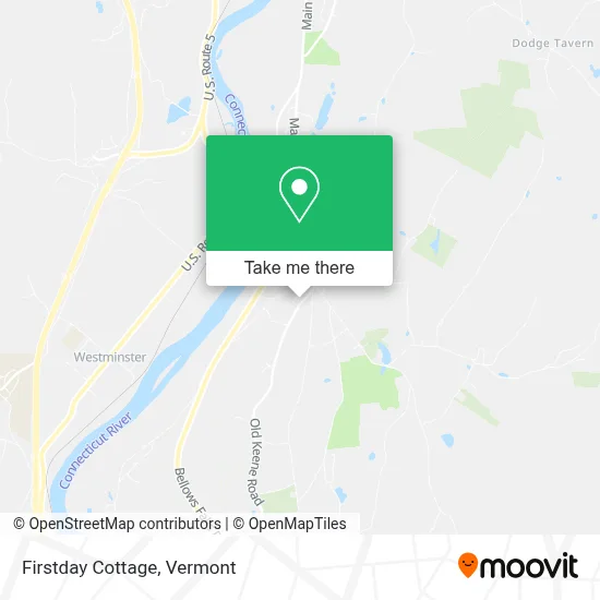 Firstday Cottage map