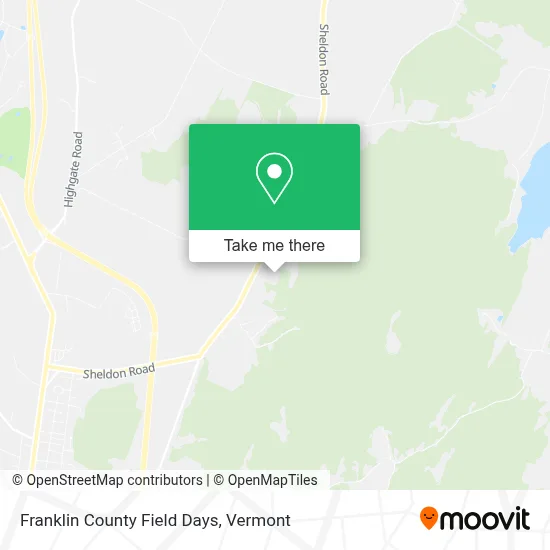 Franklin County Field Days map