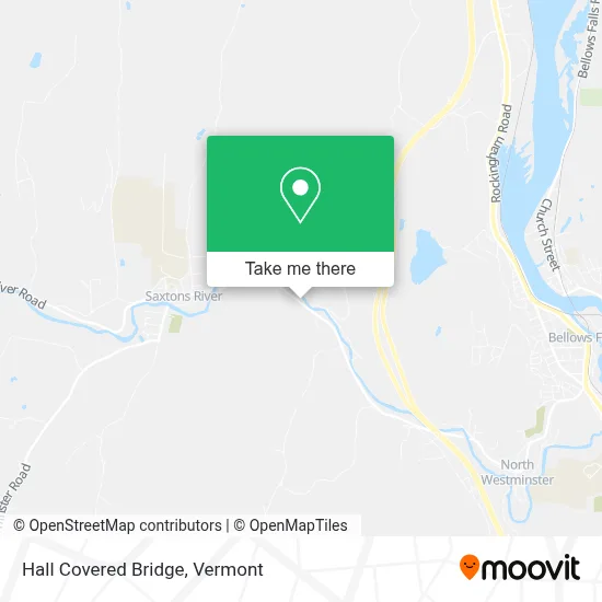 Hall Covered Bridge map