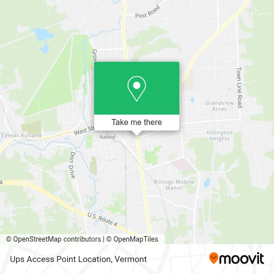 Ups Access Point Location map