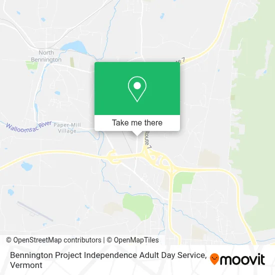 Bennington Project Independence Adult Day Service map