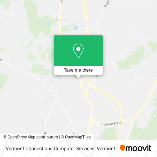 Vermont Connections Computer Services map