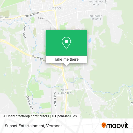 Sunset Entertainment map