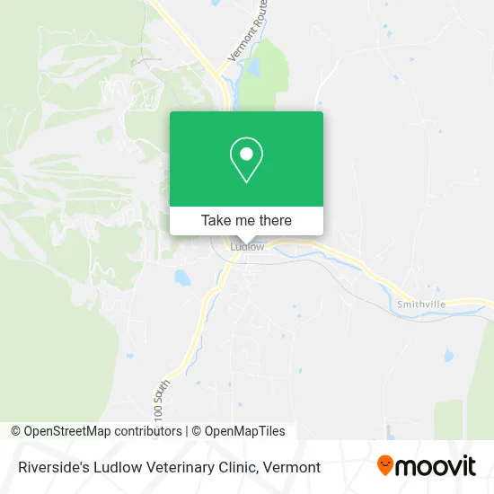 Riverside's Ludlow Veterinary Clinic map