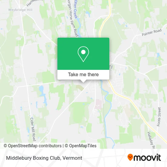 Middlebury Boxing Club map