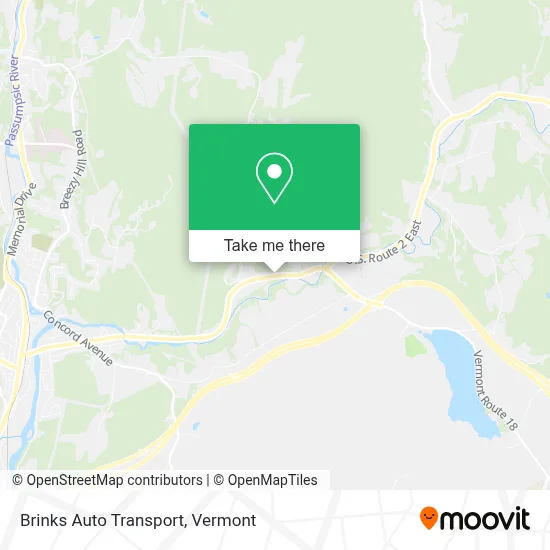 Brinks Auto Transport map