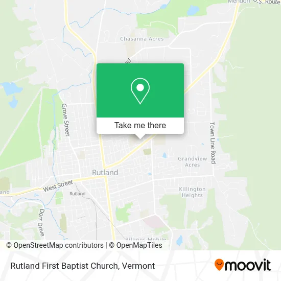 Rutland First Baptist Church map