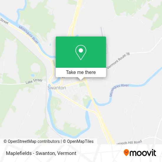 Maplefields - Swanton map