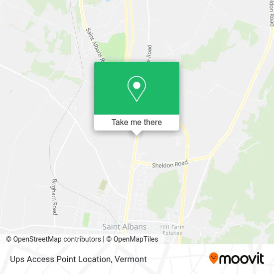 Ups Access Point Location map