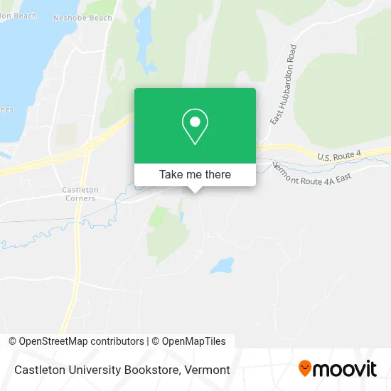 Castleton University Bookstore map